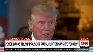 Trump again praises Putin