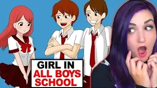 ONLY Girl in an All Boy School TRUE Animated Story