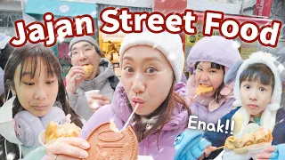 MAKAN STREETFOOD DI TENGAH HUJAN SALJU! 🌨️