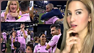 Reaction to “Messi and Beckham’s wife’s Reaction To Winning First Throphy In Miami History”