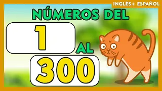 NÚMEROS del 200 al 3000 EN ESPAÑOL E INGLES escritos💫🧒👧 I SPANISH ENGLISH Numbers 200-300