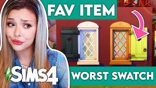 Using my FAVOURITE ITEMS with the WORST SWATCH // Sims 4 House Building Challenge