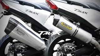 Yamaha TMAX SX 2017/2018 - Akrapovic vs Arrow exhaust