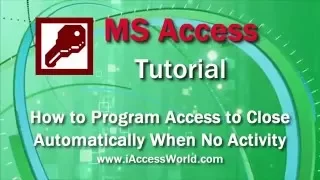 How to  Program Access to Close Automatically when No Activity