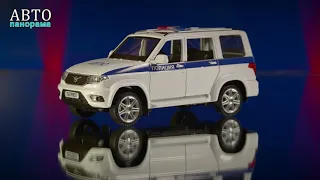Машинка металл Автопанорама, инерционная модель УАЗ "PATRIOT" Полиция, 1:26, свет, звук, JB1251154