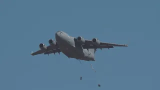 Talisman Sabre 2021 | C-17A Globemaster dropping US Army paratroopers