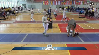 2020 xx T32 03 M S Individual Porec CRO ZC Cadets 5 STOYCHEV BUL vs SPITSYN RUS