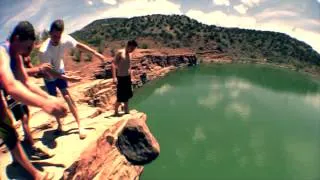 Throwing a massive rock off cliff