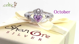 Claddagh Rings birthstones Jewelry by Celtic Ranch
