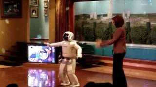 Asimo dances at DisneyLand