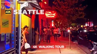 [4k] SEATTLE Capitol Hill Walk After Midnight