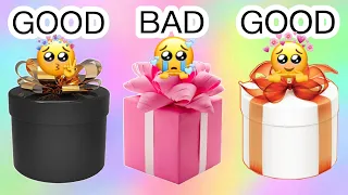 GOOD😍 vs BAD😭 vs GOOD😇 🖤😈 CHOOSE YOUR GIFT🎁