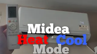Midea Air Conditioning How to change Heat and Cool Mode