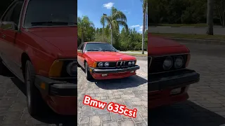 1987 bmw 635csi #garageshop #automobile #luxurycar #redcar #bmw635csi