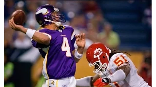 Brett Favre First Snaps as a Minnesota Viking 2009