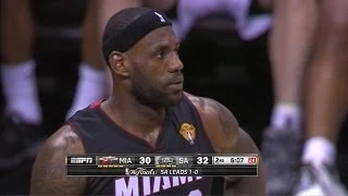 LeBron James Fulll Highlights 2014 Finals G2 at Spurs - 35 Pts, 10 Rebs