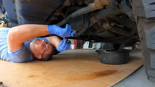 Changing the front and rear differential fluid. 2016 Jeep Rubicon
