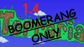 Can you beat Terraria Master Mode with only BOOMERANGS? Ep1