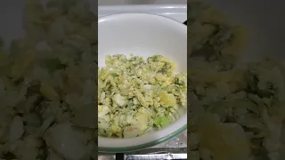 Green scramble eggs #pakfoodnyc #cookinginspiration