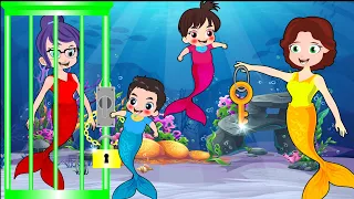 Once I Caught A Fish Alive - Mermaid Rescue Song + More Nursery Rhymes & Kid Song by Sun & Moon