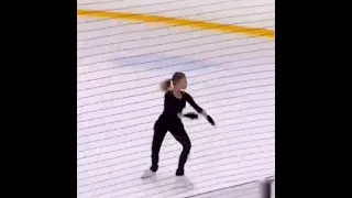 Alena kostornaia figure skating training #shorts