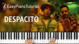 Despacito - Piano Tutorial + Free Sheet Music