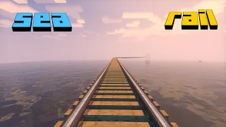 I build a sea rail in create mod survival！