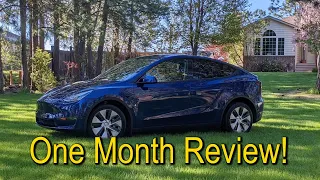 Tesla Model Y One Month Review!  The good, bad, and...more.