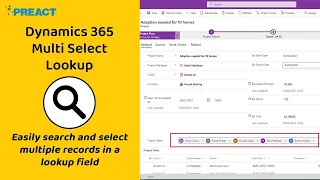 Microsoft Dynamics 365 Multi Select Lookup Solution