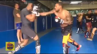 Michael Johnson vs Kamaru Usman full fight in training ufc 258