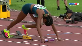 Revezamento 4x100m Feminino Mundial de Atletismo Sub20