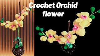 Crochet Orchid/ How to crochet an orchid flower/ Crochet tutorial Part-1