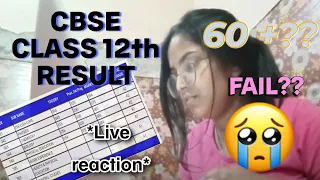 CBSE Class 12th result  2024  || Live reaction ||  FAIL??| #cbse #cbseboard #cbse12thboards