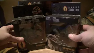 review Jurassic world Hammond collection JP3 velociraptor & velociraptor Blue