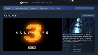 HALF-LIFE 3 On Steam (Updated)