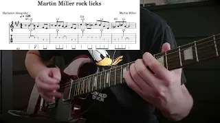 Martin Miller's rock licks with TABs