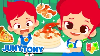 Apa kamu Suka Kue Udang? | Lagu Makanan | Lagu Anak Lucu | JunyTony Bahasa Indonesia