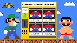 Mario Bros: What happened to the Mario's Outfit? Luigi Shopping Clothes! Game Animation