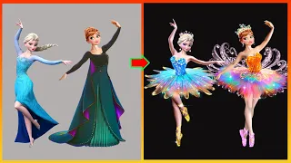 Frozen Elsa Anna Disney princess make up art| Creative Ideas Art Cartoon Tiktok