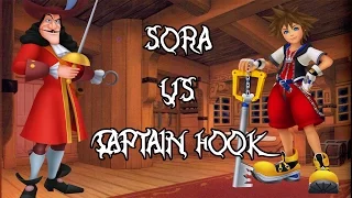 Sora vs Captain Hook || Kingdom Hearts 1.5 HD Remix PROUD MODE