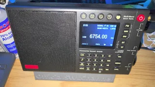 Trenton Military Canada 6754 kHz Shortwave Choyong LC90 VS Tecsun H501x on MLA 30 loop antenna