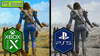 Fallout 4 Xbox Series X vs PS5 Comparison [FPS Boost] [Mods]