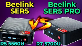 Is The Difference Worth it? Beelink SER5 VS SER5 PRO 5560U vs 5700U Mini PC Comparison Gaming