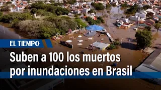 Muertes por lluvias en Brasil suben a 100, autoridades piden no volver a zonas de riesgo