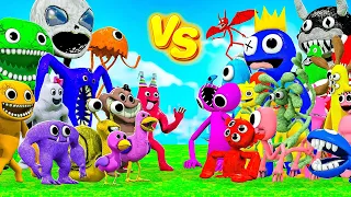 ВСЕ МОНСТРЫ САДА БАНБАН ПРОТИВ ВСЕХ РАДУЖНЫХ ДРУЗЕЙ В ГАРРИС МОД GARTEN OF BANBAN VS RAINBOW FRIENDS