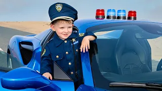 Five Kids Fun cops stories + more Children's Songs and Videos