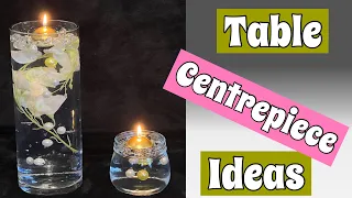 Easy table centrepiece ideas || water beads || floating pearls