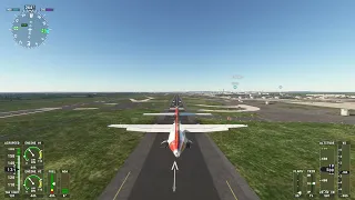 ATR-42 Hard landing at De Gualle airport Microsoft Flight Simulator 2020