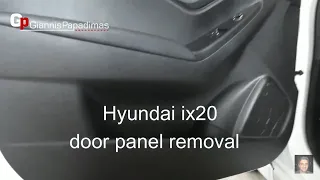 Hyundai ix20  door panel removal