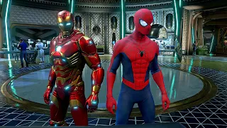 Marvel's Avengers Spider Man Requests Iron Man To Create An Iron Spider Suit Alike